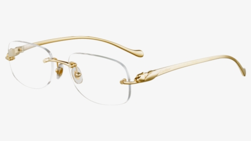 Cartier Gold Panthere Glasses, HD Png Download, Transparent PNG