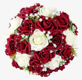 Vector Bouquet Valentine Flower - Wedding Bouquet Red And White Roses, HD Png Download, Transparent PNG