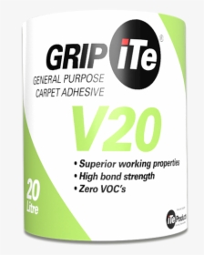Gripite V20 A General-purpose Carpet Adhesive, 20 Litre - Label, HD Png Download, Transparent PNG