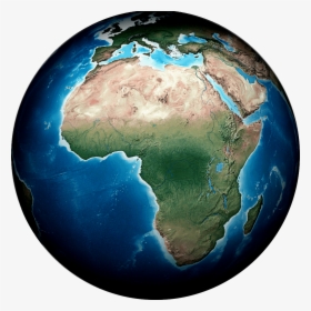Globe Map Of Africa, HD Png Download, Transparent PNG