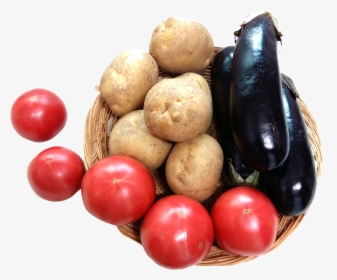 Tomatoes Potatoes And Eggplant, HD Png Download, Transparent PNG