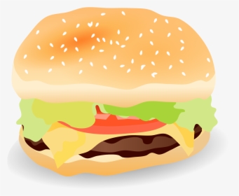 Burger Vector Transparent, HD Png Download, Transparent PNG