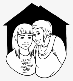 Trans Youth Housing Now - Cartoon, HD Png Download, Transparent PNG