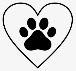 Paw Print Heart Logo, HD Png Download, Transparent PNG