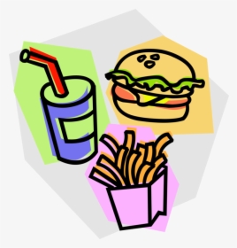 Hamburger Clipart Soda - Hamburger Batata E Bebida Png, Transparent Png, Transparent PNG