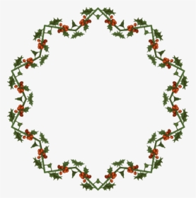 Christmas Decoration,flora,leaf - Circle Christmas Border Png, Transparent Png, Transparent PNG