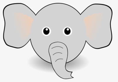 Cartoon Elephant Face Drawing, HD Png Download, Transparent PNG