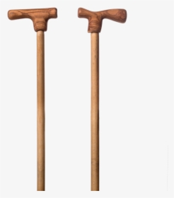 Walking Stick With Handmade Olive Wood Handle - Wood, HD Png Download, Transparent PNG
