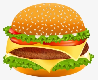 Transparent Burger Transparent Png - Transparent Burger Clip Art, Png Download, Transparent PNG