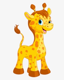 Baby Giraffe Png - Imagen De Jirafa Animada, Transparent Png, Transparent PNG