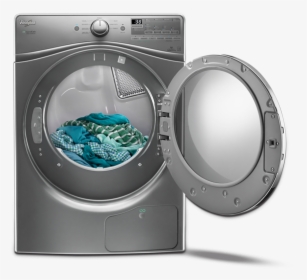 Dish Clipart Washer Dryer - Open Dryer, HD Png Download, Transparent PNG