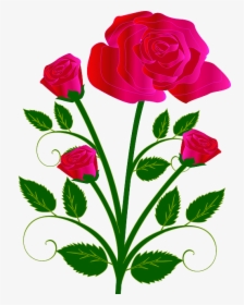 Bouquet, Flower, Rose, Red, Love - Rose Tree Clipart, HD Png Download, Transparent PNG