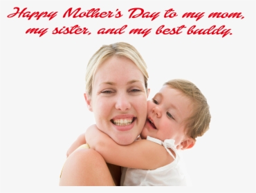 Mothers Day Wishes Png Clipart - Love Mom N Baby Kisse, Transparent Png, Transparent PNG