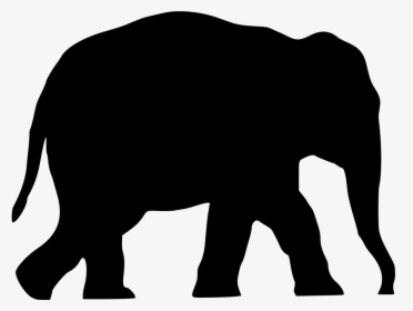 Onlinelabels Clip Art - Elephant Silhouette Clipart, HD Png Download, Transparent PNG
