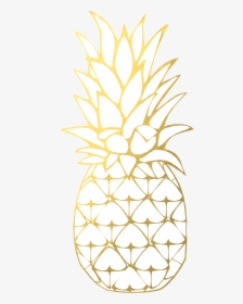 Pineapple Clipart Gold Pineapple - Transparent Background Gold Pineapple, HD Png Download, Transparent PNG