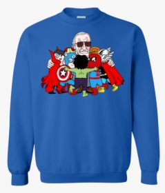 Marvel Super Heroes Png Stan Lee Father Of Marvel Superheroes - Sweater, Transparent Png, Transparent PNG