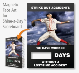 Strike Out Accidents, Baseball Theme Scoreboard Magnetic - Flyer, HD Png Download, Transparent PNG