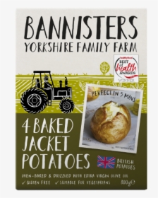 4 Ready Baked Jacket Potatoes - Bannisters Jacket Potatoes, HD Png Download, Transparent PNG