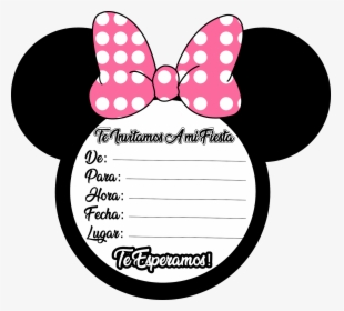 Transparent Minnie Png - Tarjeta De Minnie Mouse, Png Download, Transparent PNG
