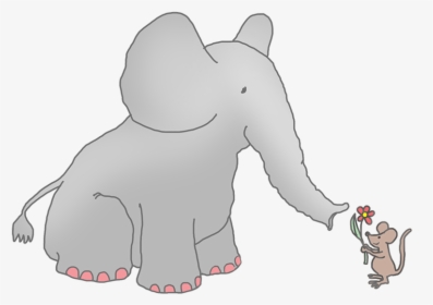 Elephant And Mouse Clip Art - Elephant Is Bigger Than A Mouse, HD Png Download, Transparent PNG