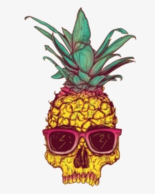 Pineapple - Cool Pineapple Skull, HD Png Download, Transparent PNG