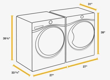 07 Inline Photo - Washer And Dryer Sizes, HD Png Download, Transparent PNG