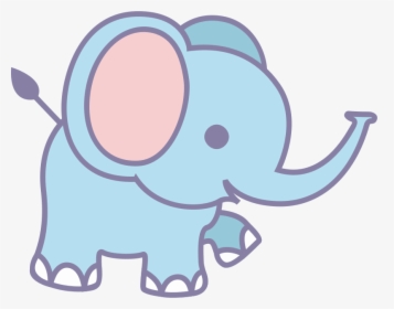 Cute Elephant Cartoon Transparent, HD Png Download, Transparent PNG