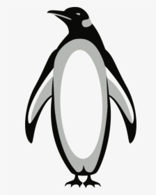 Flightless Bird,silhouette,wing - Free Black And White Clip Art Penguin, HD Png Download, Transparent PNG