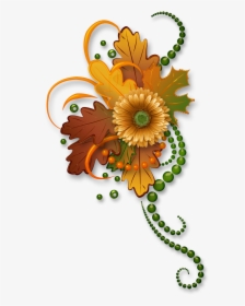 Clip Art,flower,floral Design,plant,botany,cut - Autumn Flowers Clipart Transparent Background, HD Png Download, Transparent PNG