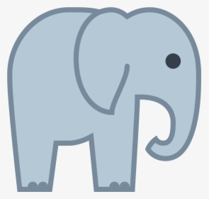 Transparent Elephant Trunk Png - Elephant Icon, Png Download, Transparent PNG