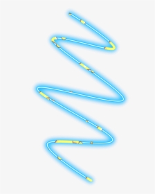 #neon #line #spiral#freetoedit #blue #geometric #border - Geometry, HD Png Download, Transparent PNG