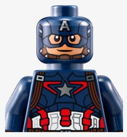 Lego Superheroes Png - Lego Captain America Head, Transparent Png, Transparent PNG