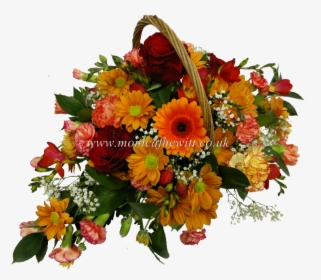 Autumn Beloved Basket - Autumn Flower Arrangements In Basket, HD Png Download, Transparent PNG