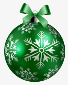 Christmas Ball Decorations Messages Sticker-2 - Green Christmas Ornament Clipart, HD Png Download, Transparent PNG