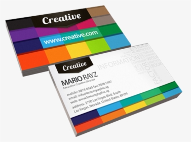 Tarjetas - Design Colorful Business Cards, HD Png Download, Transparent PNG