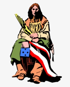 People Native Indian Vector - Illustration, HD Png Download, Transparent PNG