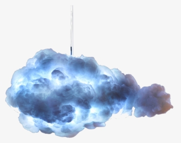 Remote Control Led Color Changing Cotton Cloud Pendant - Glow Cloud Lamp, HD Png Download, Transparent PNG