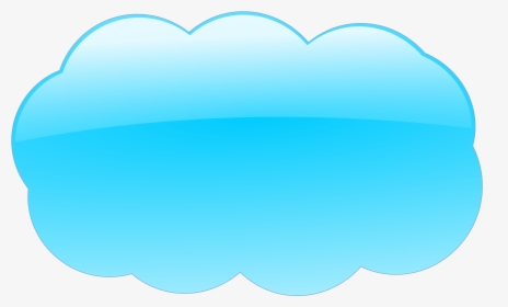 Cloud Clip Art Blue Color - Sky Blue Cloud Clipart, HD Png Download, Transparent PNG
