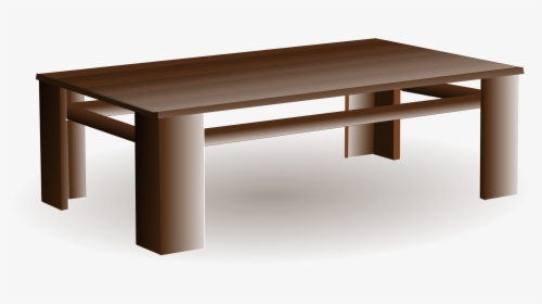 Clipart Table Small Table - Transparent Background Coffee Table Clipart, HD Png Download, Transparent PNG