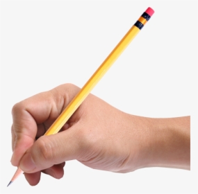 Hand Using A Pencil, HD Png Download, Transparent PNG