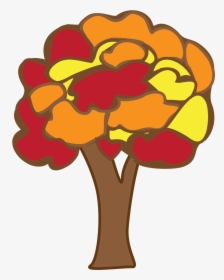Download Free Autumn Tree Clipart - Doodle Art Tree Color, HD Png Download, Transparent PNG