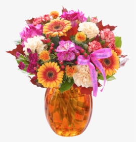 Happy Birthday Autumn Brights Globe - Fall Flowers Friend Birthday, HD Png Download, Transparent PNG