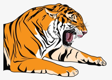 Tiger, Roaring, Animal, Nature, Wildcat, Jungle, Face - Silver Tiger Logo, HD Png Download, Transparent PNG