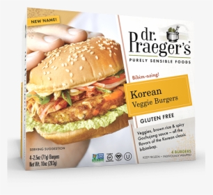 Praeger S Korean Veggie Burgers - Veggie Burgers Dr Praeger's, HD Png Download, Transparent PNG