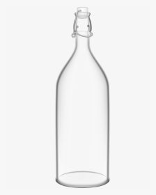 Glass Bottle Png Clip Art - Glass Bottle Clipart Black And White, Transparent Png, Transparent PNG