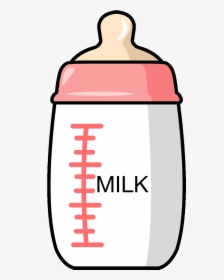 Baby Bottle Clipart - Cartoon Baby Bottle Drawing, HD Png Download, Transparent PNG
