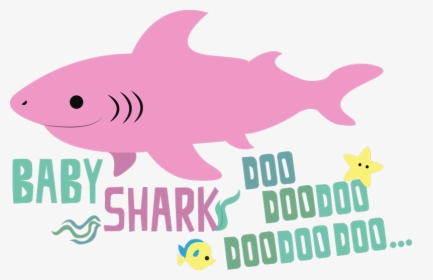 Transparent Shark Clipart For Kids - Pink Baby Shark Transparent, HD Png Download, Transparent PNG