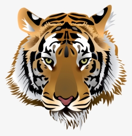 Tiger Head Png Clip Art - Tiger Head Vector, Transparent Png, Transparent PNG