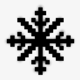 Transparent Snowflake Frame Png - Snowflake Pixel, Png Download, Transparent PNG