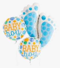 Baby Feet Blue Bunch - Balloon, HD Png Download, Transparent PNG